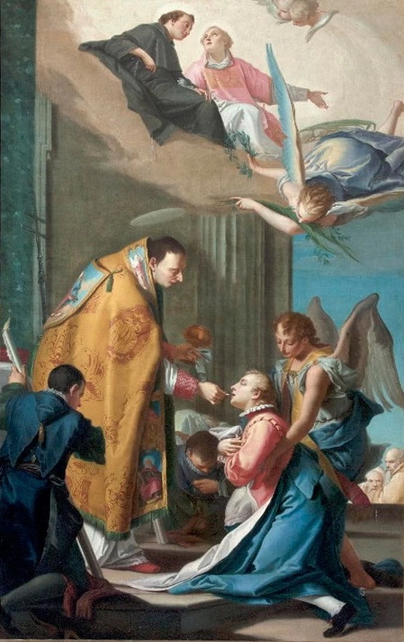 Comunione di San Luigi Gonzaga e Santi